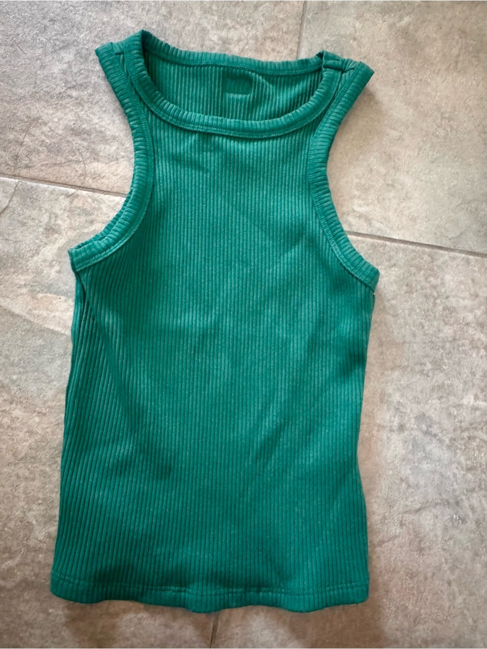 TIGER FRIDAY AXS Sleeveless Ribbed Tank in Green